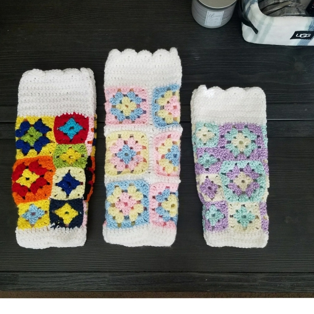 Hand made Crochet Knit Leg warmers - Picture 2 of 2